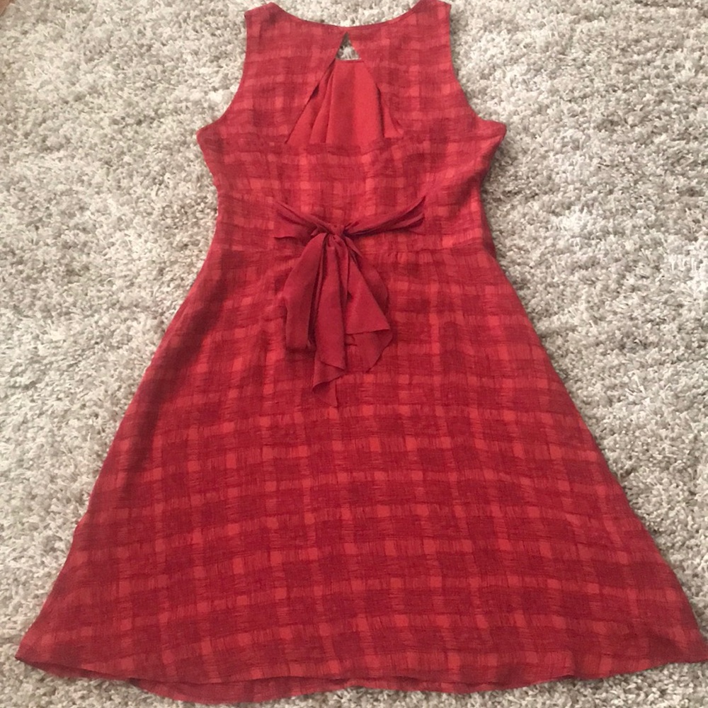 Girls From Savoy goji plaid silk dress